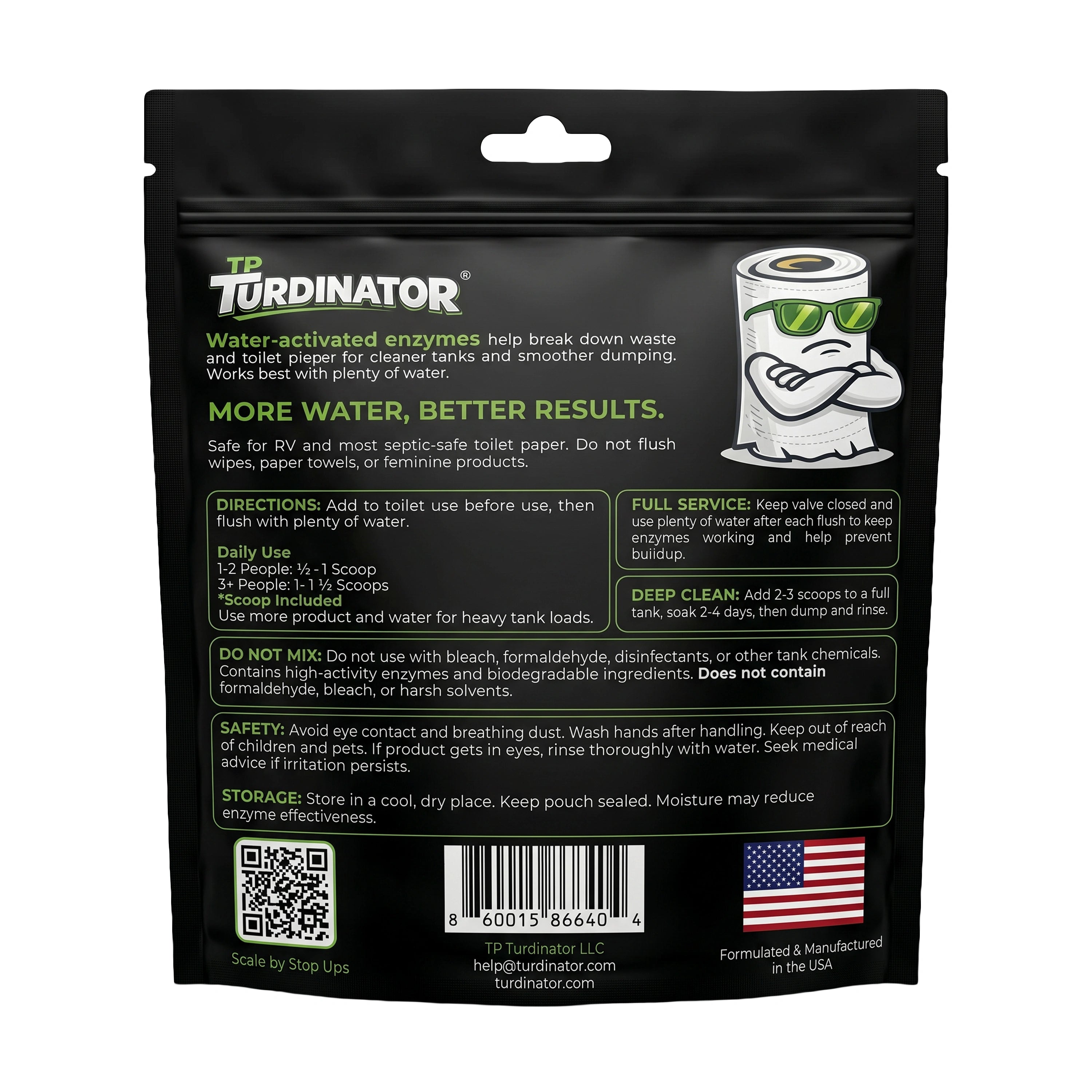 TP Turdinator® RV Black Tank Treatment